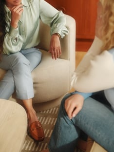 Therapist and patient in a therapy session